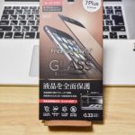 〔më〕 Premium Style 液晶保護ガラス 全面保護 光沢 ブラック PG-16LGL16BKに取り替えた!!