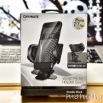 〔më〕CAR MATEスマホホルダー カーボン調ブラックSA19